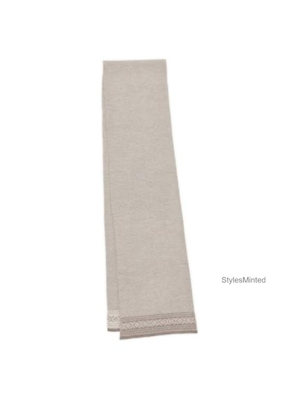 Cortina Scarf 100% Merino Wool Geometric Pattern One Size Unisex